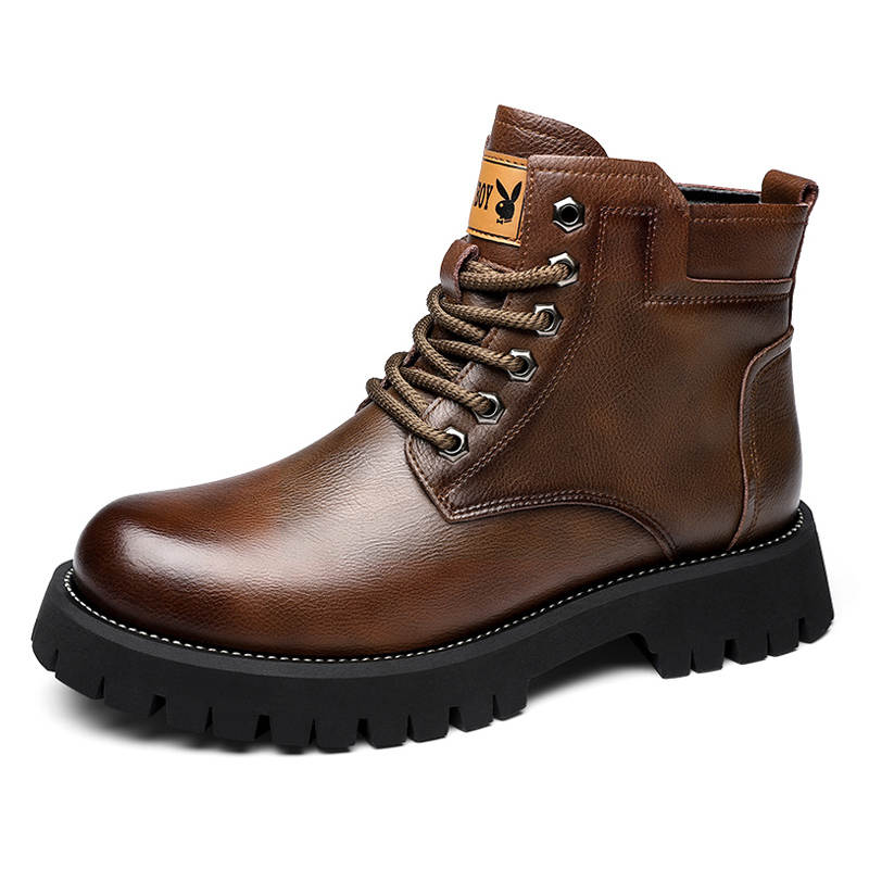 Playboy Playboy Combat Boots Men's Brown