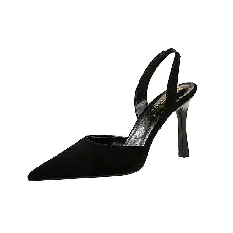 BIGTREE BIGTREE Suede Slim Heel High Heels 9cm Women's