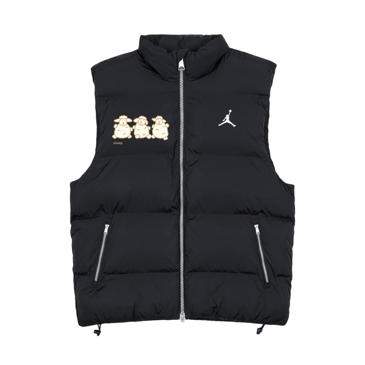 Jordan Jordan Vests Unisex Black Stand Collar Moderate Other