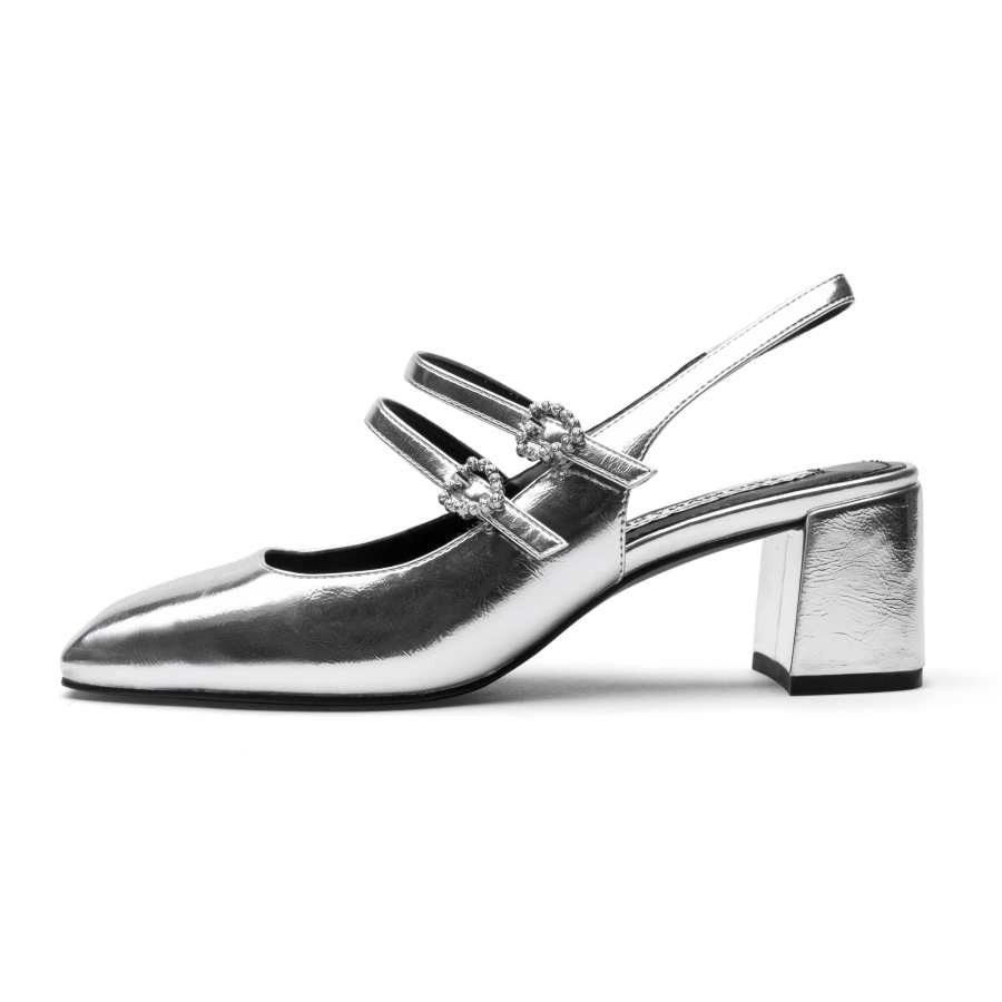 TOOMANYSHOES Galaxy Sweetheart Chunky Heel Mary Jane Shoes Women's