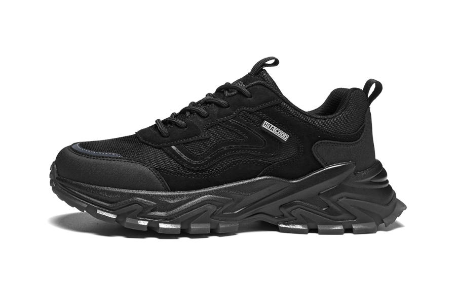 HLA Casual Shoes Men's Low Top Black/Khaki
