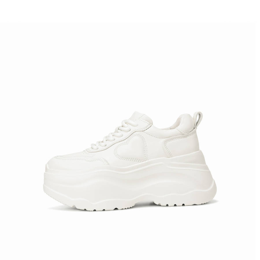 Rosa Bianca Top Grain Cow Leather Low top Chunky Sneakers Women's