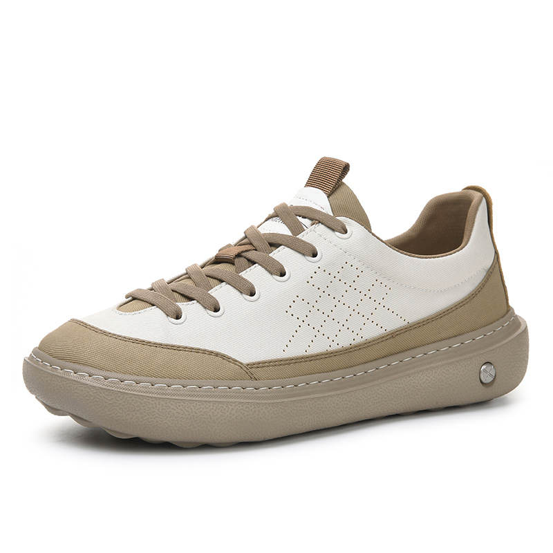 XIAOTOULANG Canvas Low top Casual Shoes Men's Apricot