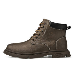 Mansion bull GONGNIUSHIDI Cow Split Leather Short Combat Boots Unisex