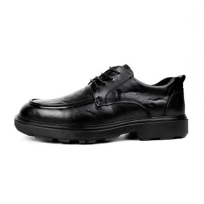 G5 Casual Leather Shoes Men's Low Top Black/Brown