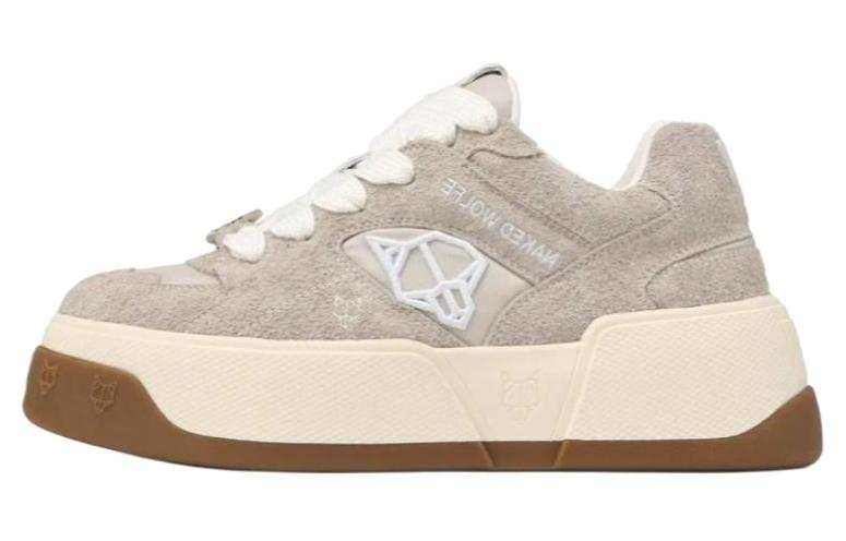 Naked Wolfe Crash Leather Low top Skateboard Shoes Women's Khaki