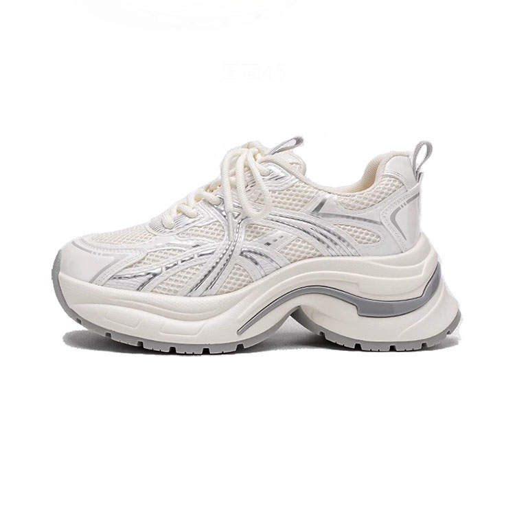 WOOS BOBO Breathable Lightweight Height Increasing Low top Chunky Sneakers Women's