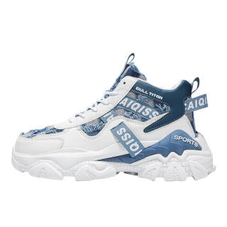 GONG NIU JU REN Synthetic Leather Slip Resistant Abrasion Resistant Slip Resistant Abrasion Resistant High top