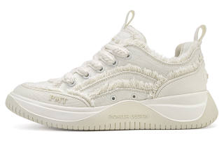 PMT Canvas Shoes Unisex Low Top Ecru