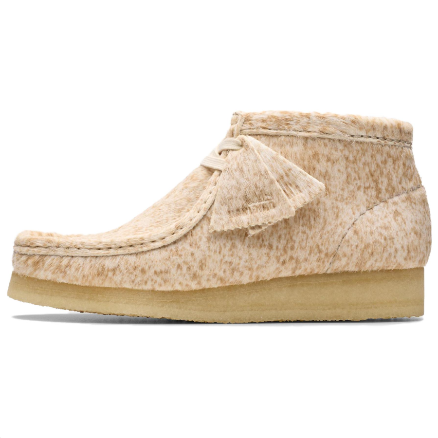 Clarks Wallabee "Speckled Hair On" derby shoes Women's