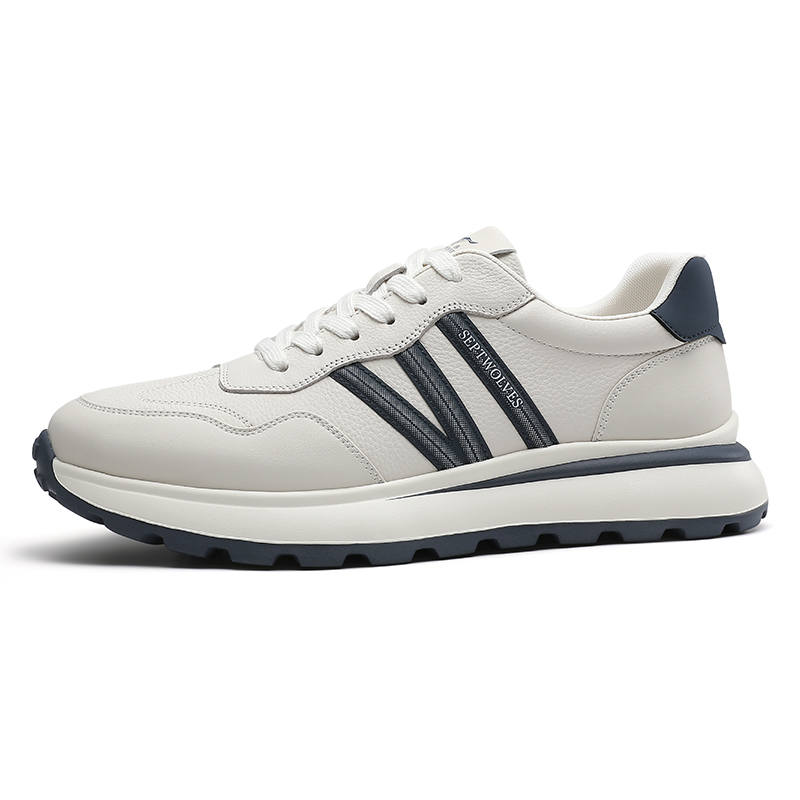 SEPTWOLVES Synthetic Leather Height Increasing Lightweight Casual Shoes Men's HD