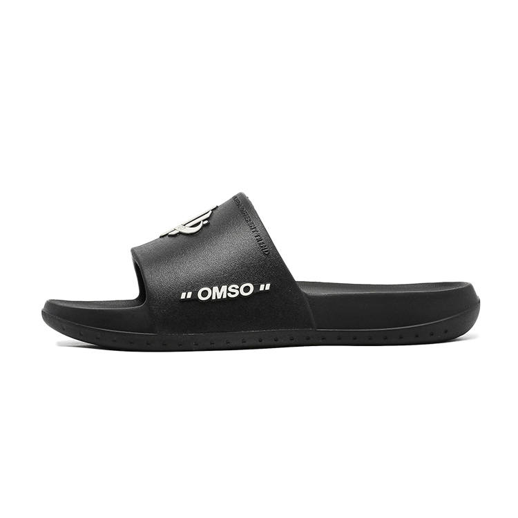 OMSO Slip Resistant Quick Dry Slip Resistant Quick Dry Slide Slippers Unisex Black