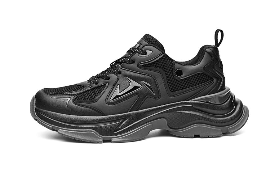 HLA The Mountain Collection Synthetic Leather Height Increasing Breathable Low top Chunky Sneakers Men's
