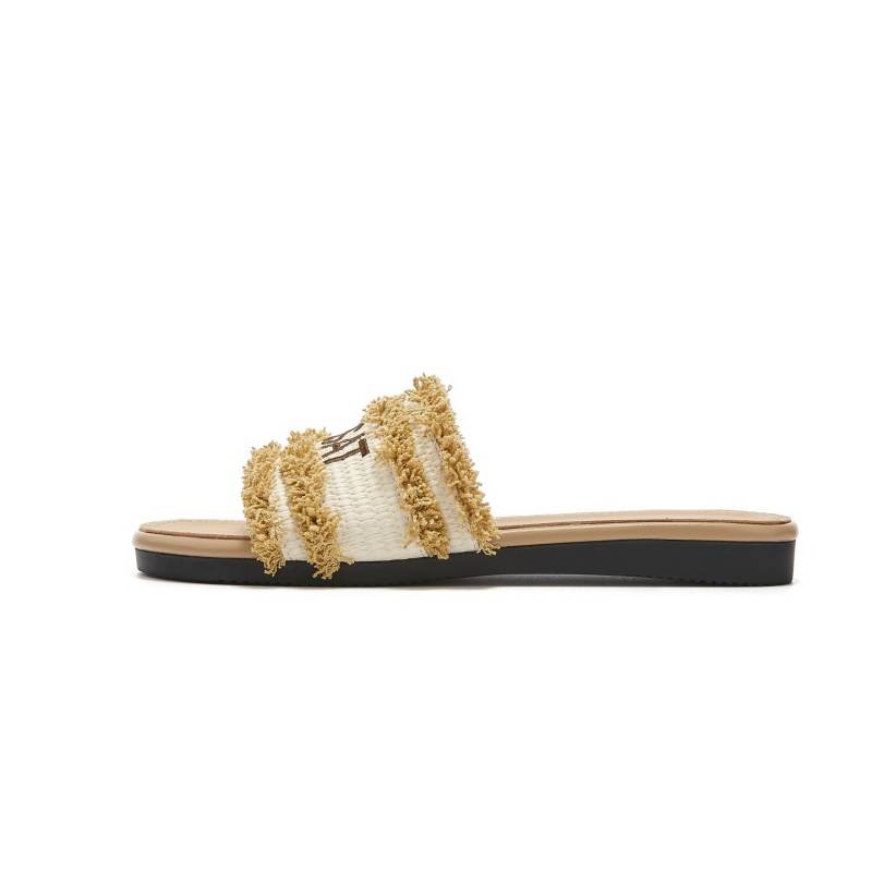 ST&SAT Rubber Fuzzy Quiet Slide Slippers Women's