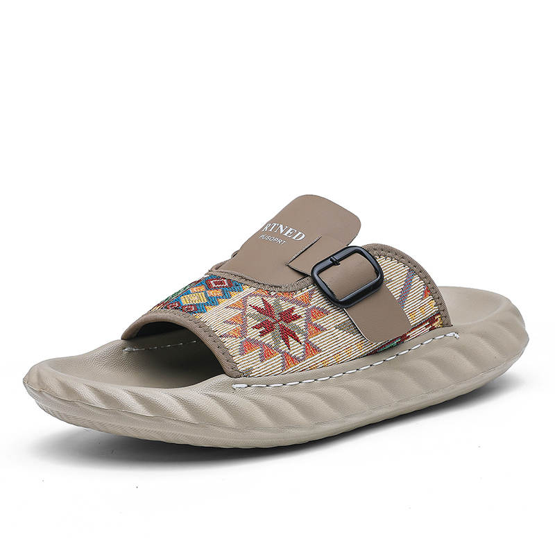CAOZE Rubber Stitching Abrasion Resistant Abrasion Resistant Slide Slippers Men's