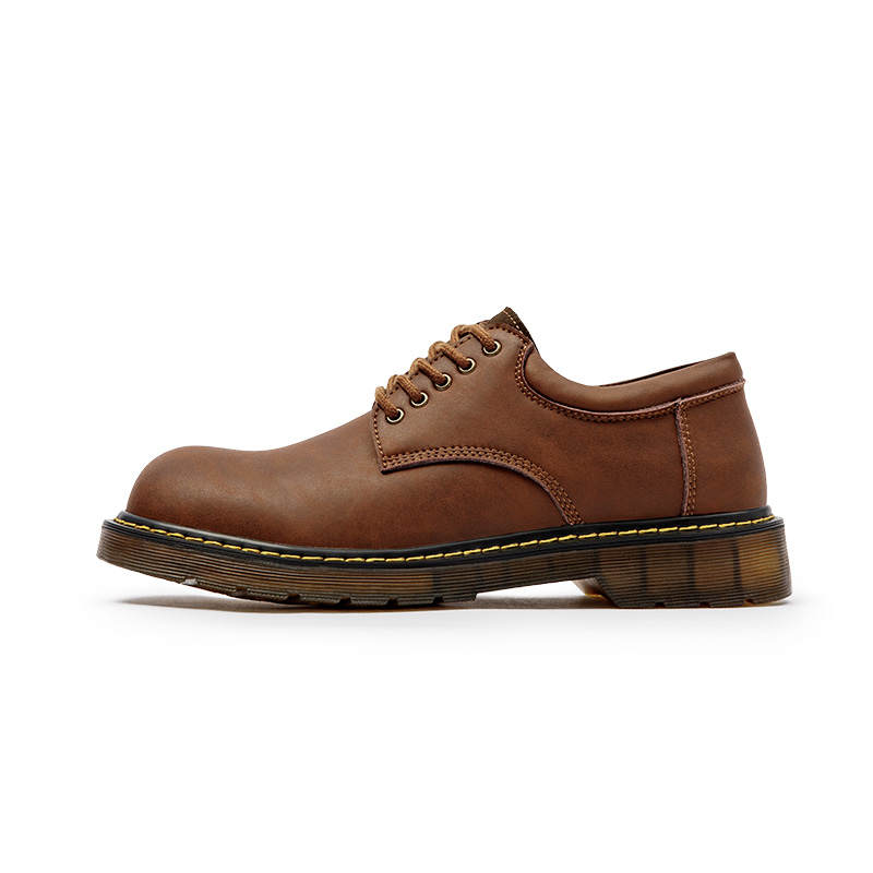 MADEN Cow Split Leather Casual Leather Shoes Men's Beeswax Fall Winter