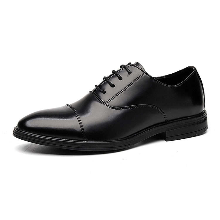 KAQIAODI Microfiber Leather Dress Shoes Men's Black
