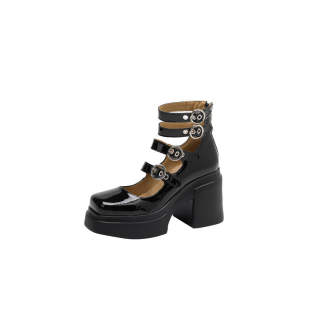 MEWGL Mary Jane Shoes Women's Black/Ecru/Milk Tea