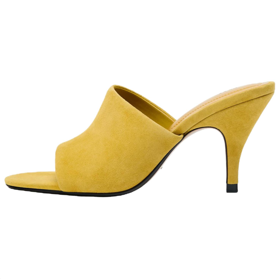 ZARA Abrasion Resistant Abrasion Resistant Slide Slippers Women's Mustard