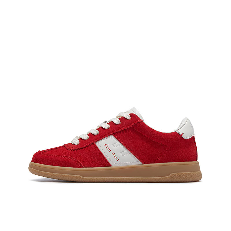 Pina German Army Trainers Women's Low Top Red