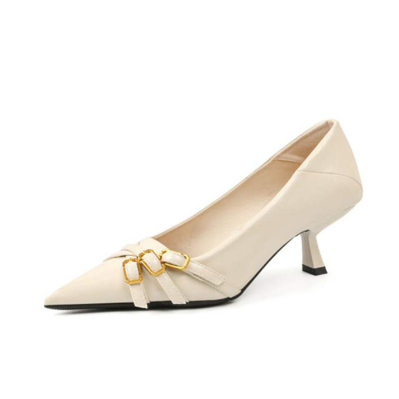 TATAYA Microfiber Leather Slim Heel High Heels Women's