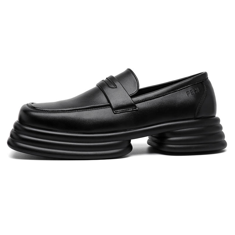 PEHL Men's Casual Shoes Men's Low Top Black/White Black