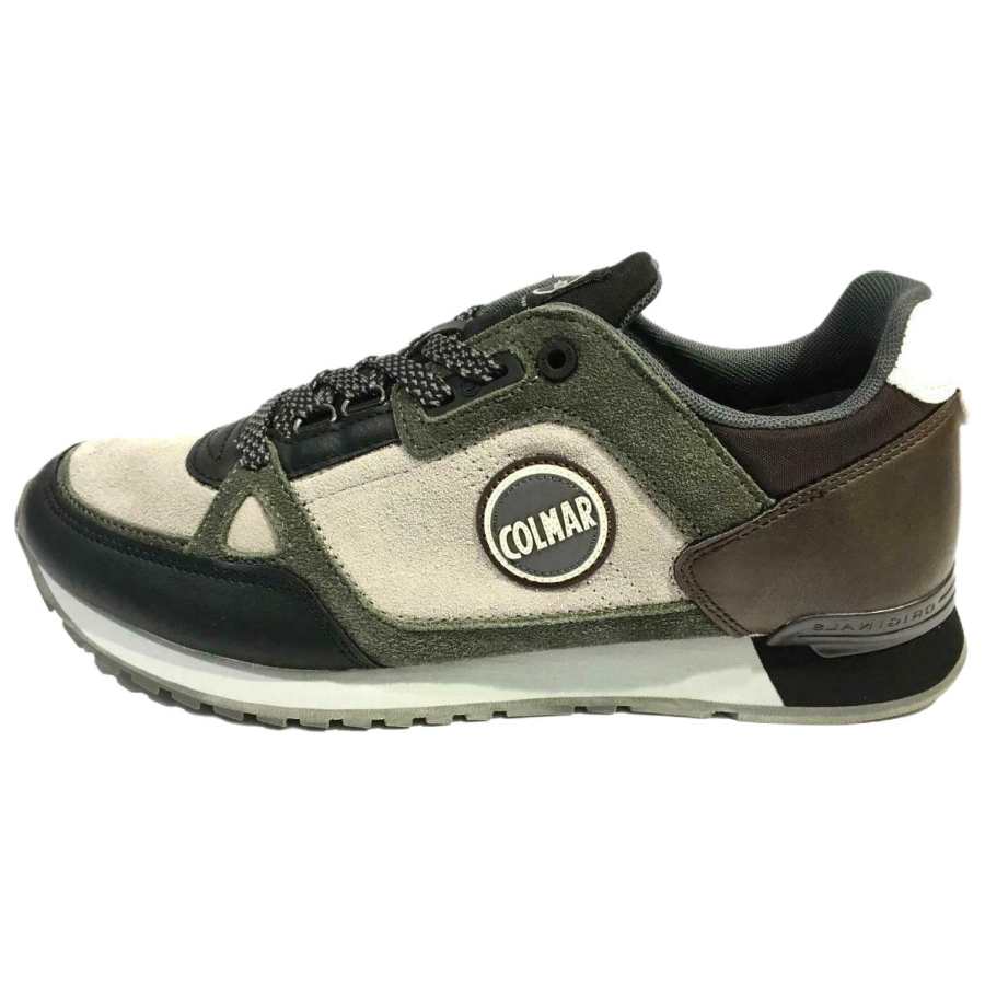 Colmar ORIGINAL TRAVIS SUPREME Fashion Trend Abrasion Resistant Low top Casual Shoes Men's Gray Green