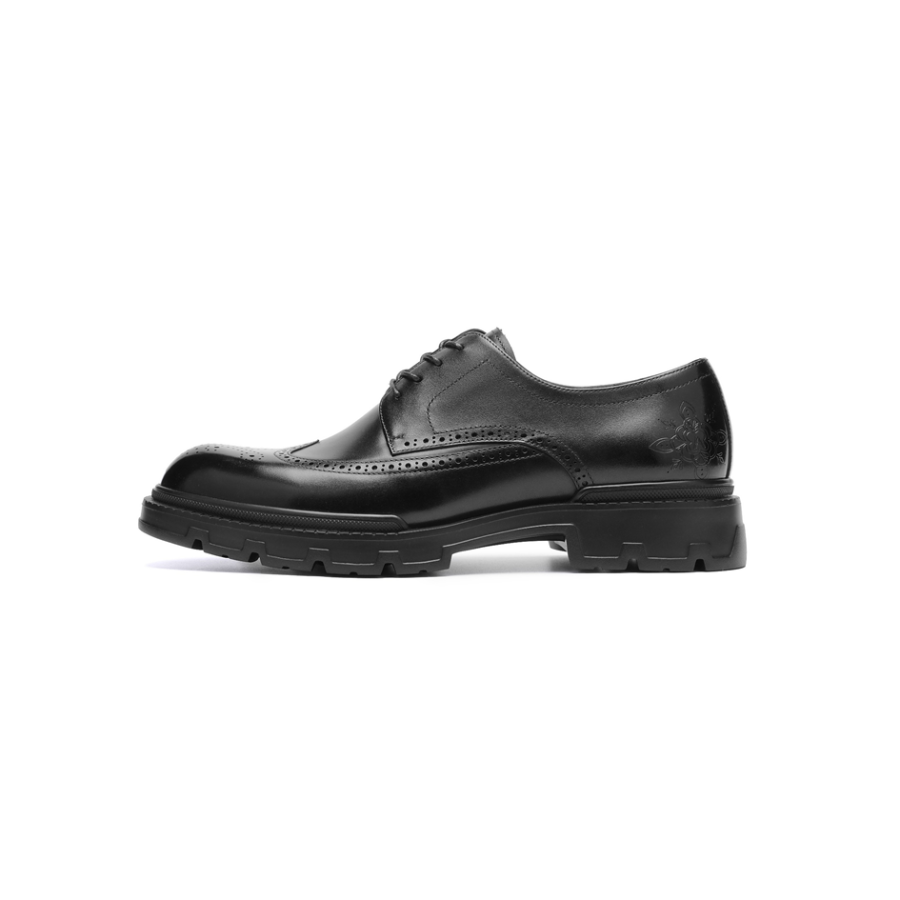 AOKANG Casual Leather Shoes Men's Black