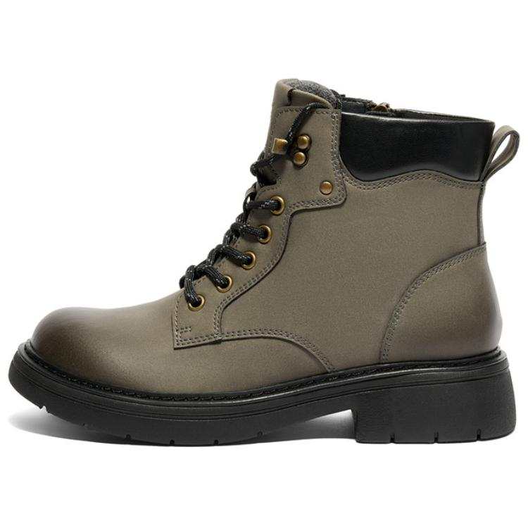 Senda Synthetic Leather Short Combat Boots Women's