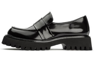Tony Bianco Gisele Top Grain Cow Leather Loafers Women's Black