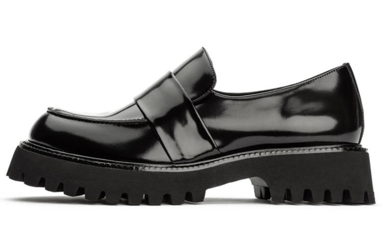 Tony Bianco Gisele Top Grain Cow Leather Loafers Women's Black