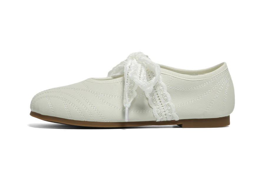 FOREVER 21 Flat Mary Jane Shoes Women's Beige