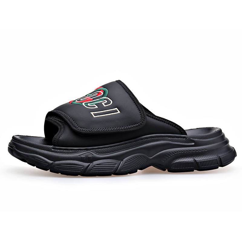 XIAOTOULANG Stitching Slip Resistant Odor Resistant Abrasion Resistant Slide Slippers Men's