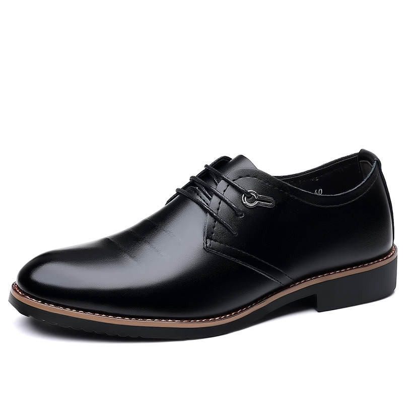 CAOZE Men's Casual Shoes Men's Low Top Black Brown