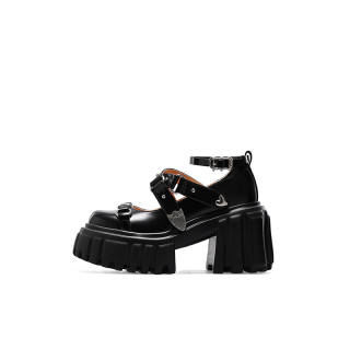 KNKW Starlight Party 2.0 Chunky Heel Mary Jane Shoes 9.5cm Women's Black