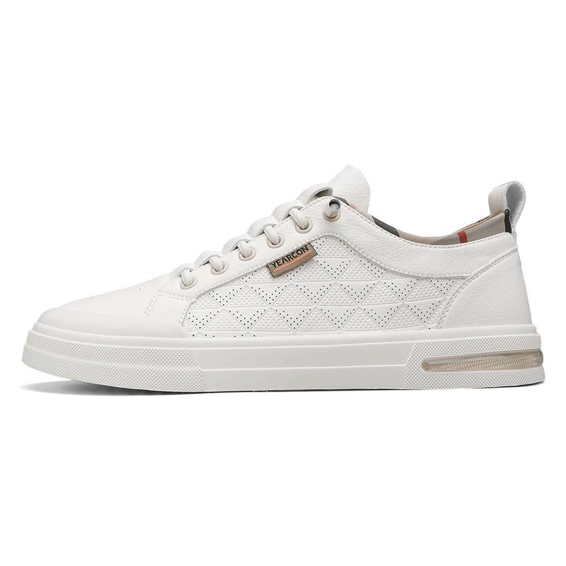 YEARCON Synthetic Leather Lightweight Breathable Low top Skateboard Shoes Men's