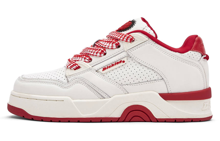 Dickies Dickies Low top Skateboard Shoes Unisex White Red