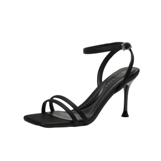 GUDIANFENGDU Pu One Strap Sandals 8.5cm Women's