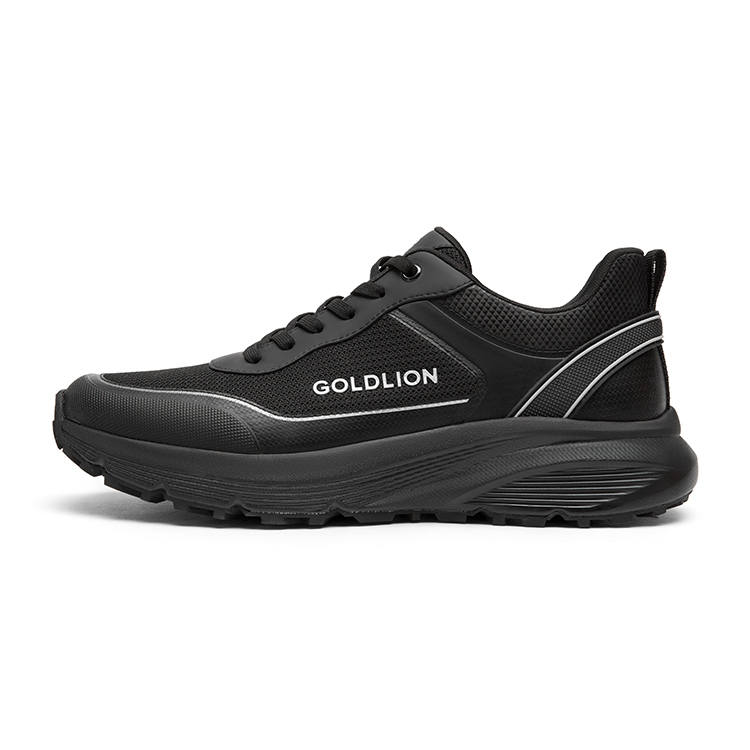 GOLDLION Synthetic Leather Low top Casual Shoes Men's Black