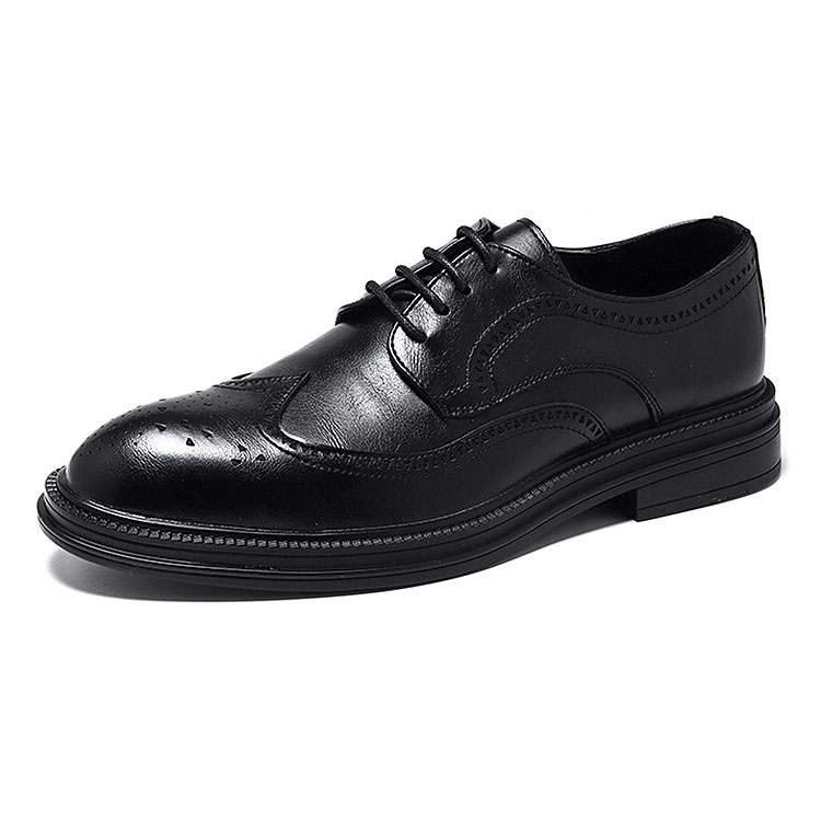 KAQIAODI Men's Casual Shoes Men's Low Top Black/Brown