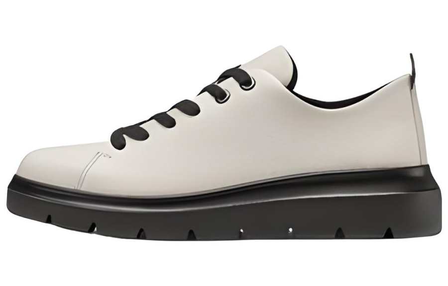 Ecco Ecco Calfskin Platform Shoes Women's Beige