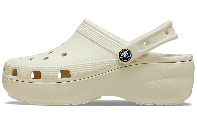 Crocs Crocs Classic Platform Clog Clogs 4.1cm Women's Bone White