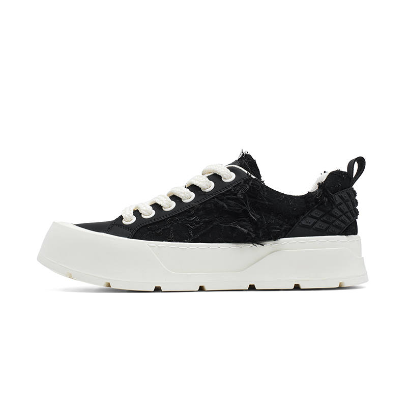 FAIRWHALE Low top Skateboard Shoes Men's Black