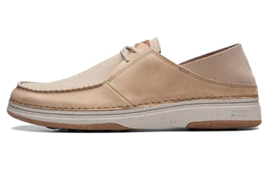 Clarks Cow Leather Casual Leather Shoes Men's Gray