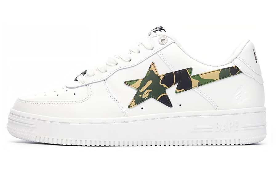 A BATHING APE A BATHING APE Bape Sta Abc Camo White Green