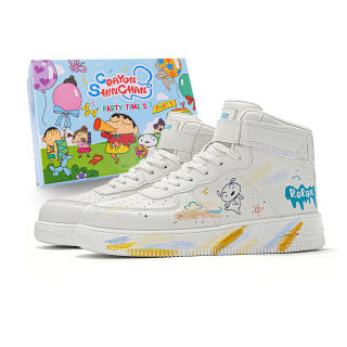 Crayon Shinchan High top Skateboard Shoes Unisex