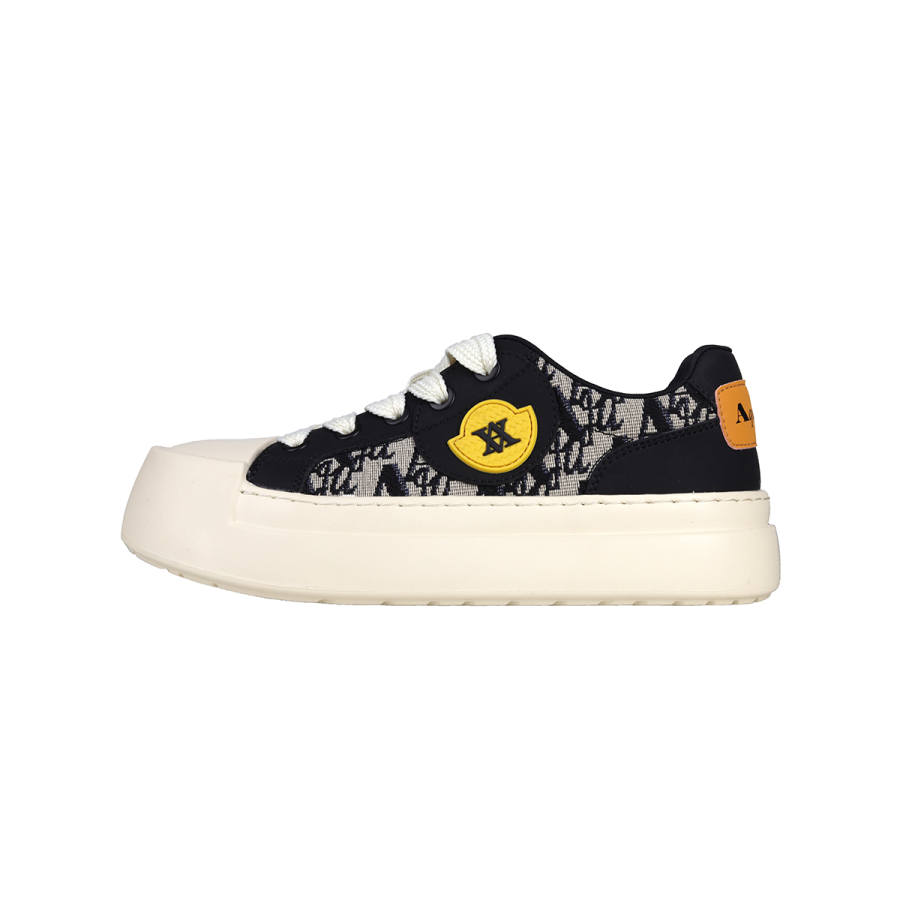 AQUASCUTUM Textile, Synthetic Leather, Split Cow Leather Low top Casual Shoes Men's