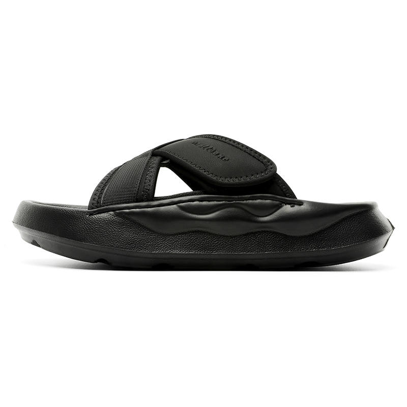 MOMGOG Quiet Odor Resistant Slide Slippers Men's Black
