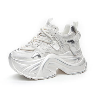 XIEGUIHUAYU Microfiber Leather Low top Chunky Sneakers Women's