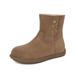 JOSINY Thermal Height Increasing Thermal Height Increasing Short Snow Boots Women's Camel